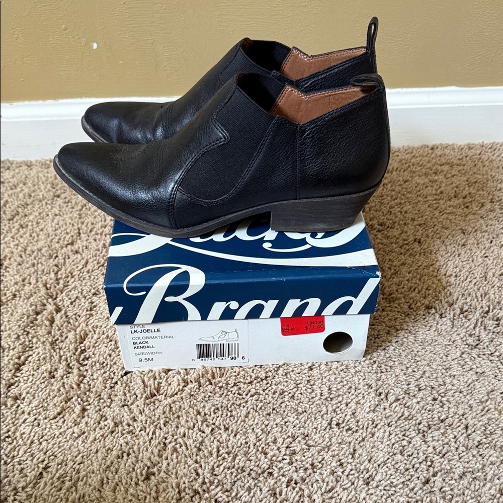 Lucky Brand Black Ankle Boots